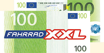 Spielgeld Euroschein Fahrrad XL